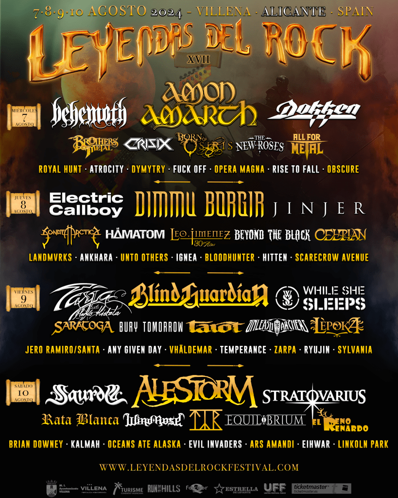 CARTELES – Leyendas del Rock 2026 – XX Aniversario