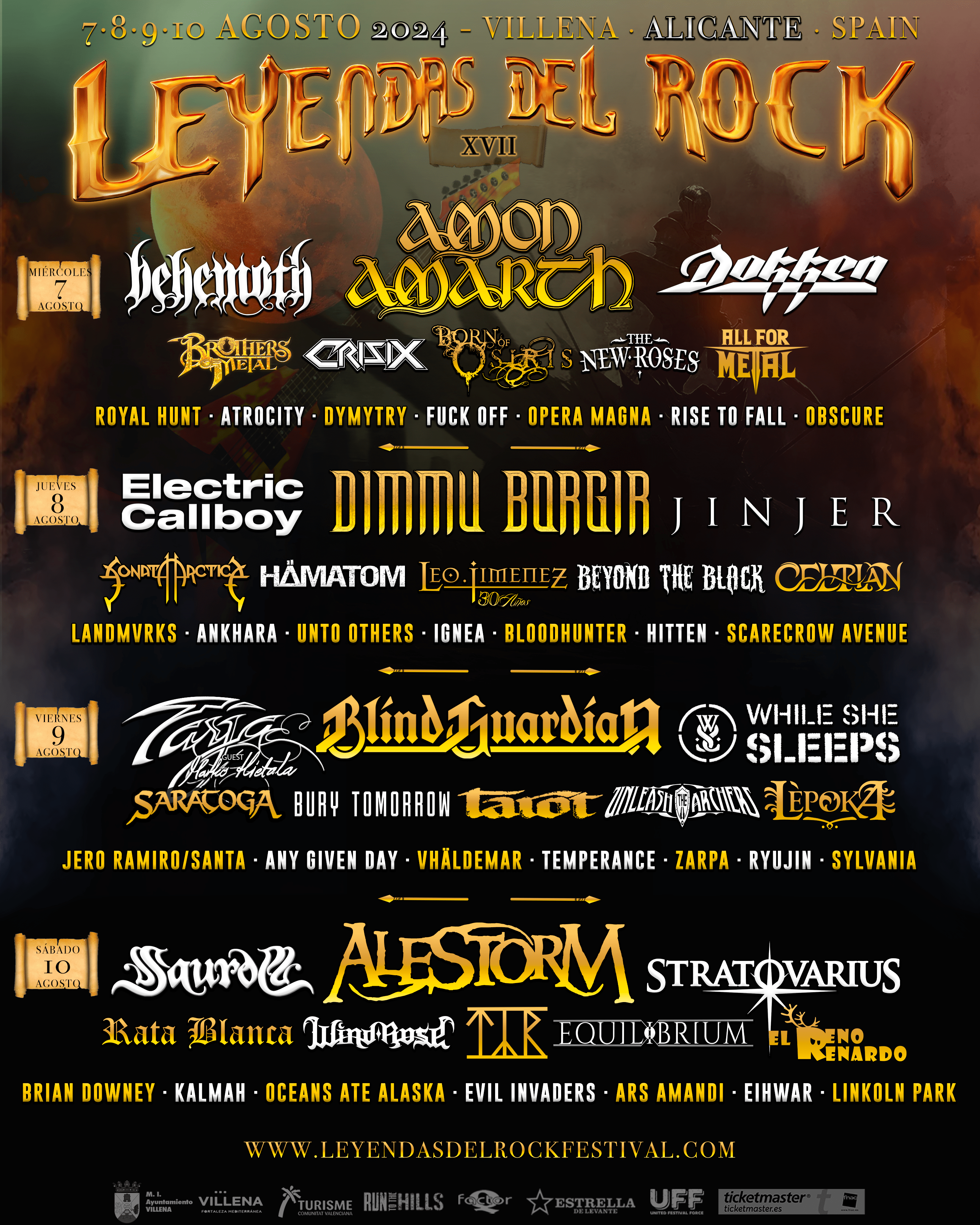 Cartel de Leyendas del Rock 2024