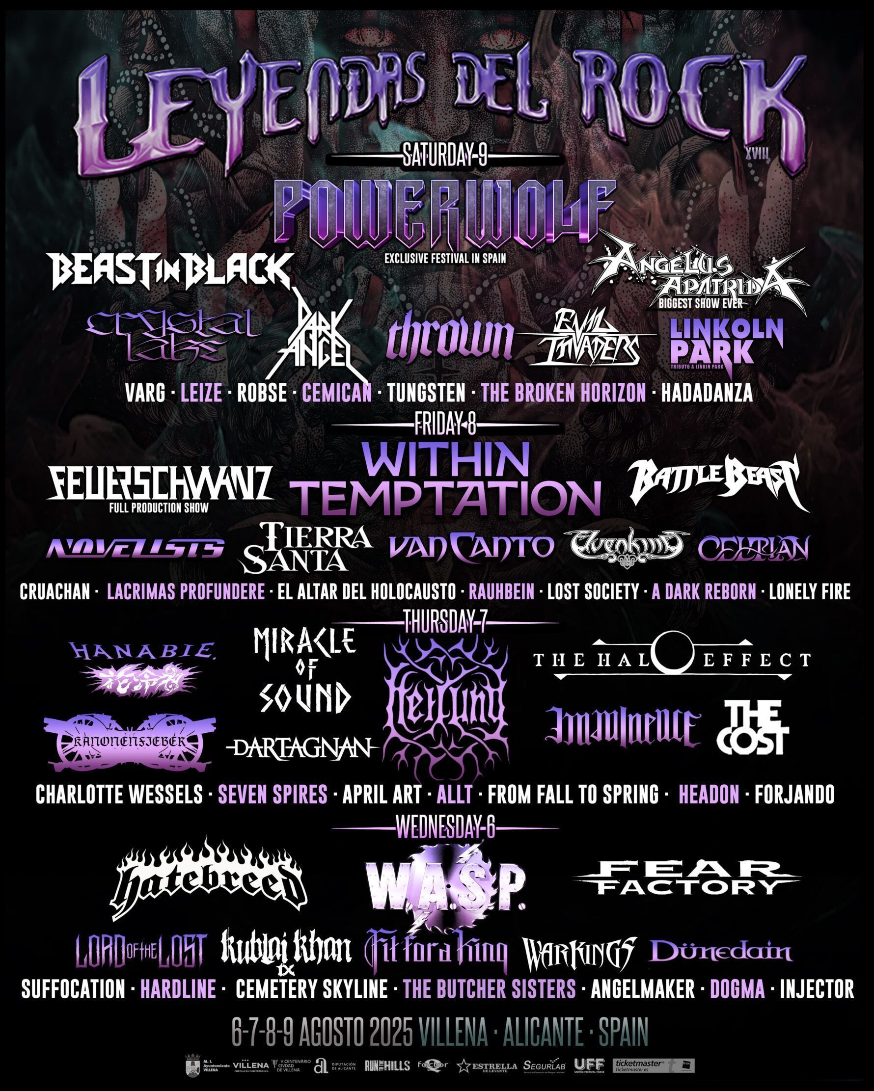 Cartel de Leyendas del Rock 2025
