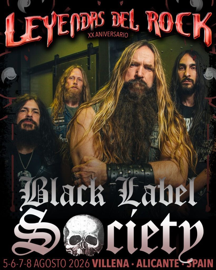 BLACK LABEL SOCIETY ESTARÁN EN EL XX ANIVERSARIO DE LEYENDAS DEL ROC
